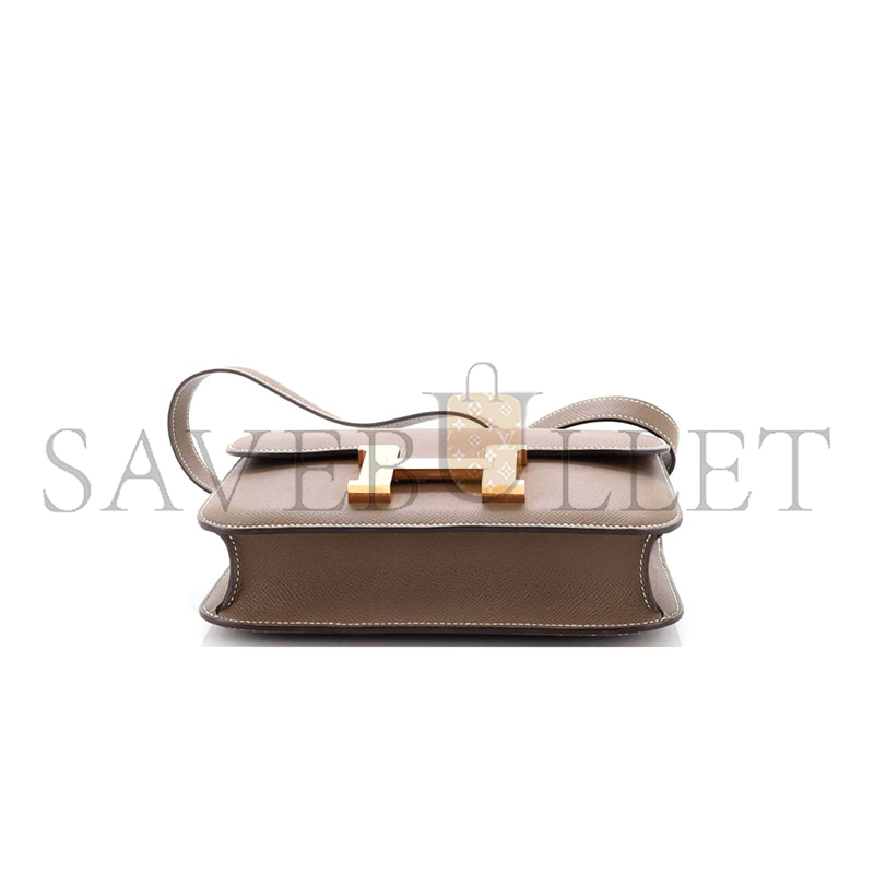 H**me5 master 24 constance nm bag epsom etoupe gold hardware (24*17*5cm)